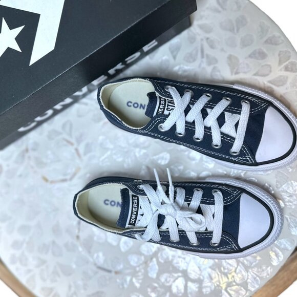 Converse Chuck Taylor All Star Navy Toddler Kids 11 Low Top Unisex Sneakers NIB - Picture 5 of 11